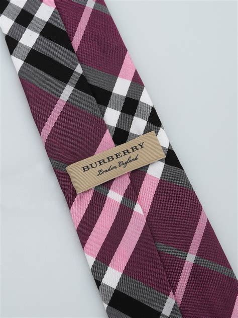 burberry pink silk tie|Burberry tie vintage.